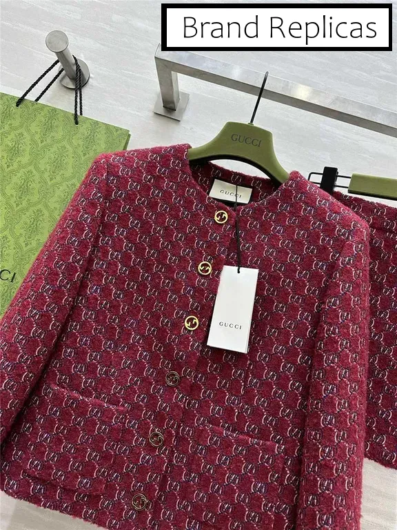 Gucci woven tweed suit